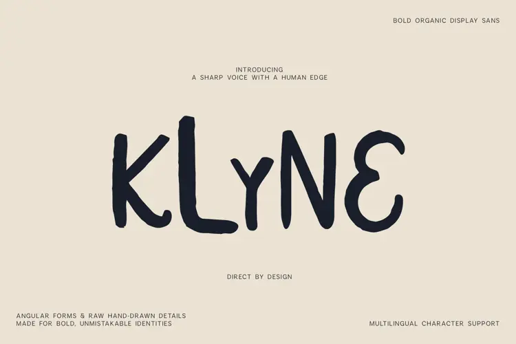 Klyne Bold Organic Display Sans Font