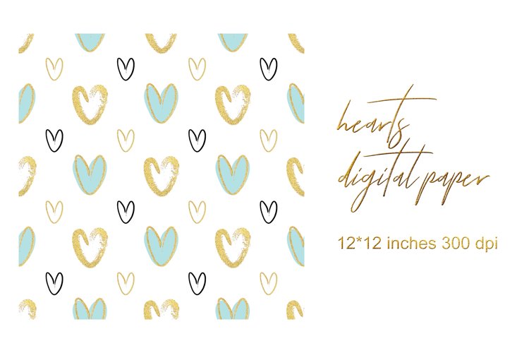 Valentines Day Digital Paper. Love Digital Paper.