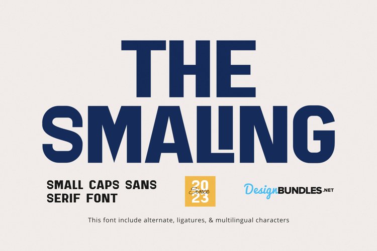 The Smaling Small Caps Font