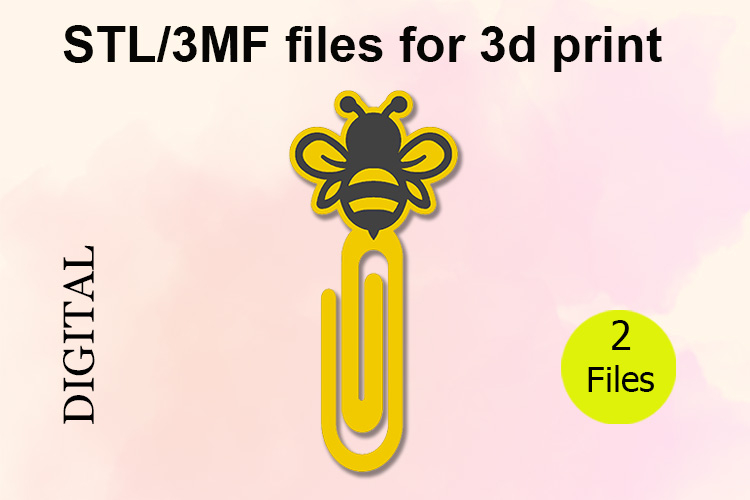 Paper Clips, Honey Bee STL/3MF files for 3D Printing