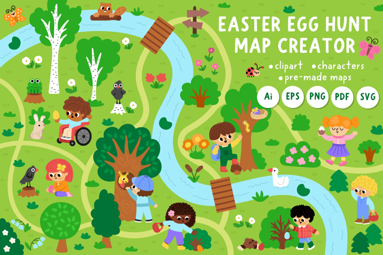Easter egg hunt map creator