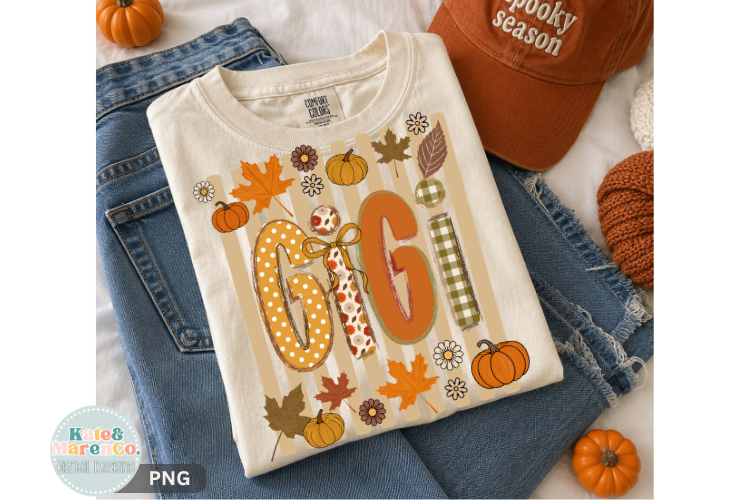 Fall Gigi PNG | Thankful Gigi PNG | Gigi Pumpkin PNG