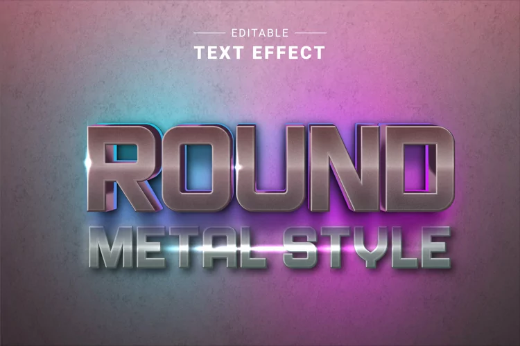 Editable Text Effect for Illustrator. Vector Graphic styles
