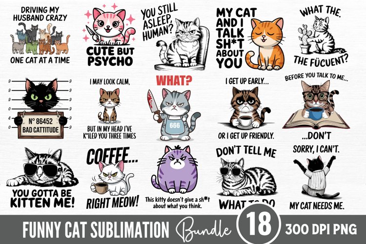Funny Cat Svg Image 5