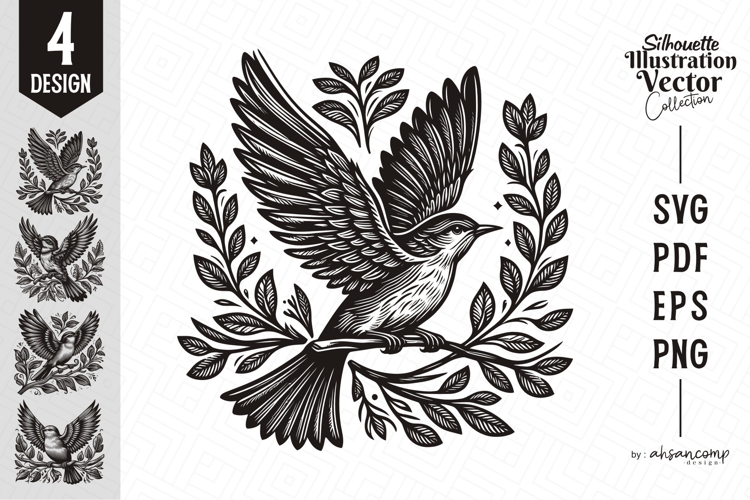 Bird Silhouette Vector Collection