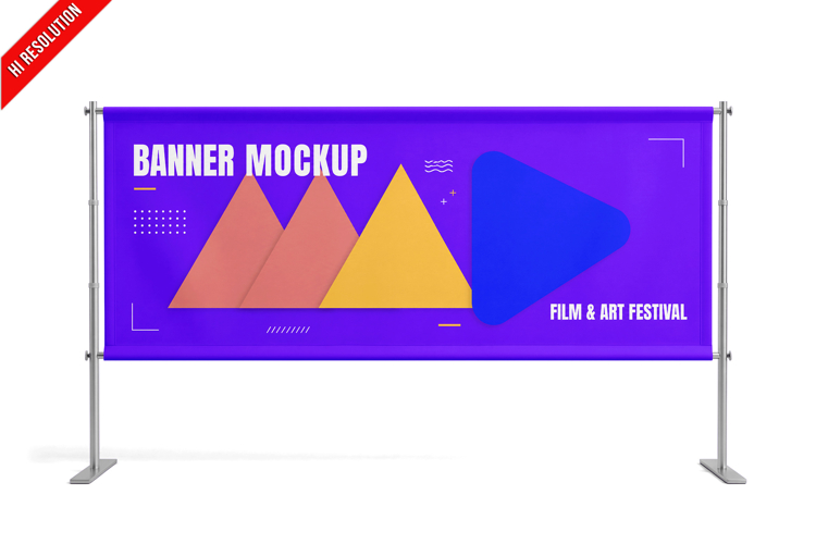Wide Horizontal Printed Banner
