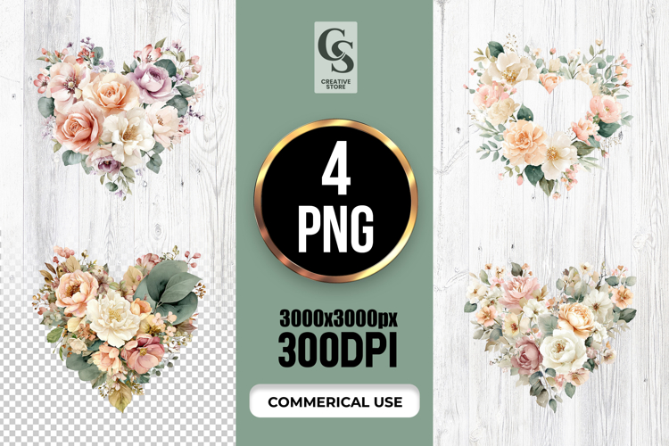 Pastel Watercolor Flower Png Image 20