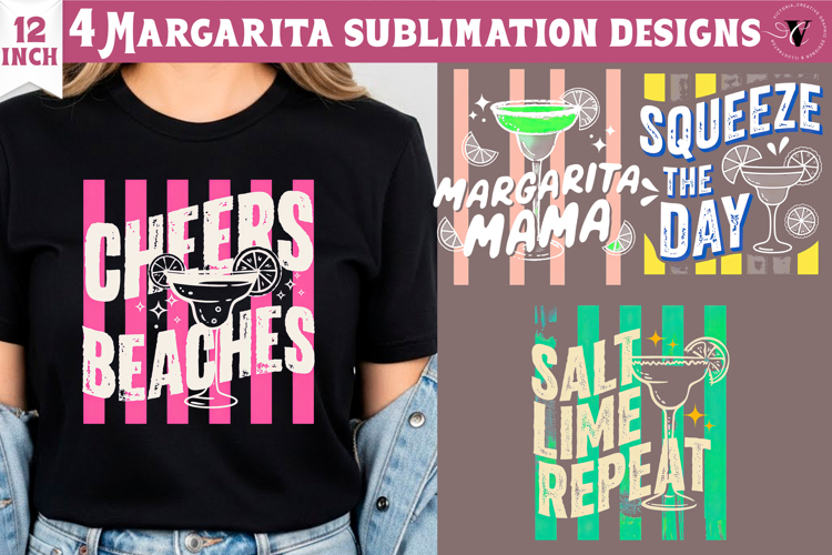 4 Summer Sublimation Clipart | Margarita PNG