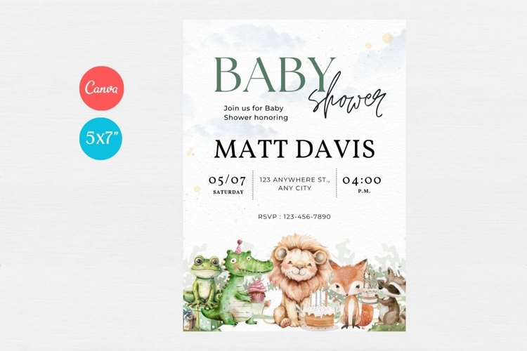 Baby Shower Invitation Template 204