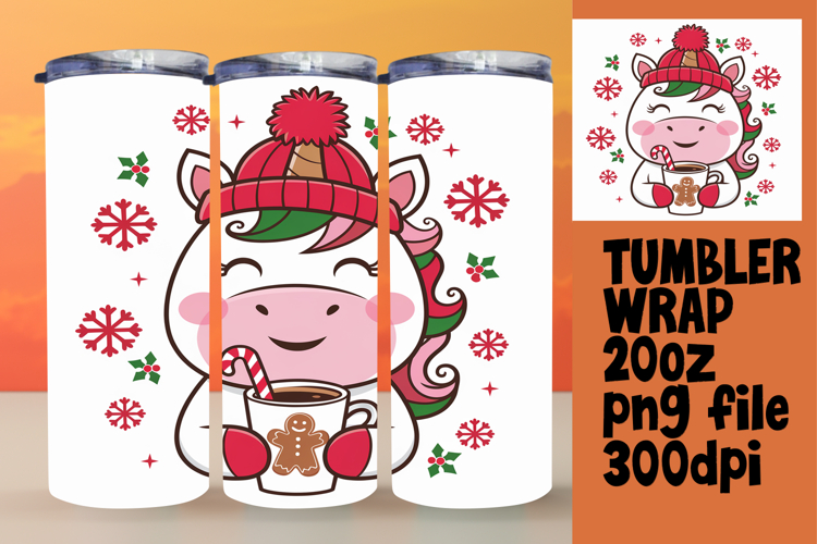 Versatile 20oz Tumbler Template , Christmas