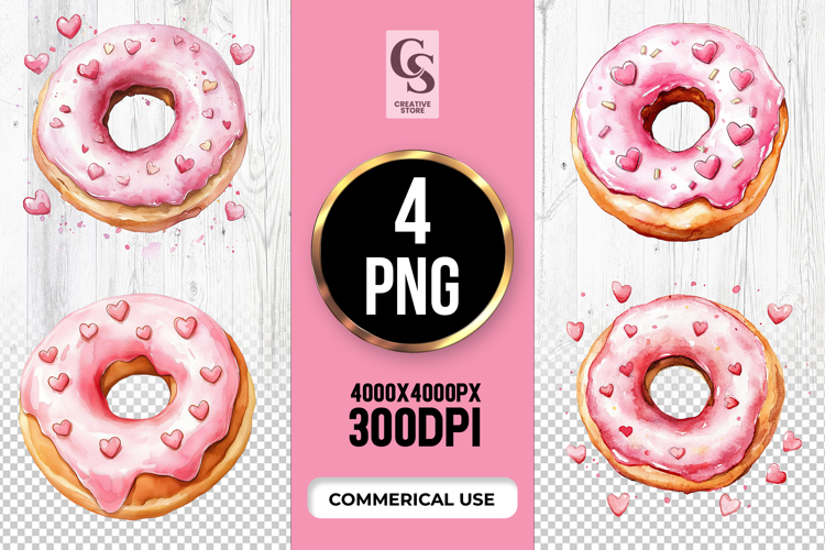 Cute Donut Clipart Image 7