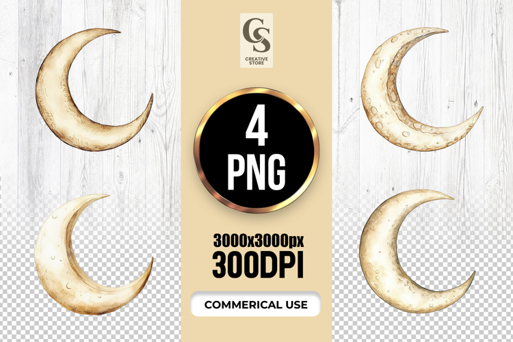 Crescent Moon Clipart Image 21