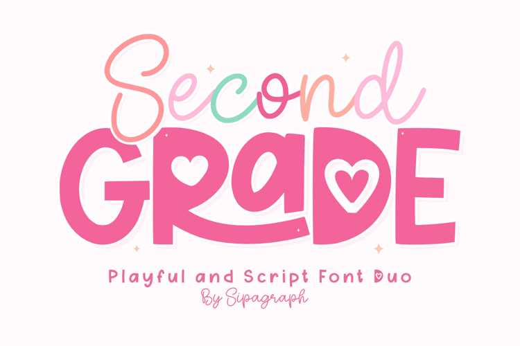 Second Grade - Charming Duo Font