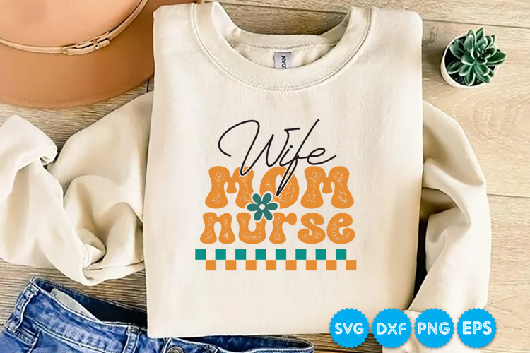 Mothers day retro SVG Design, Mom design