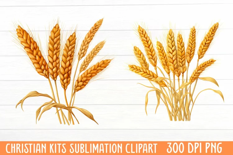 Christian Kits Sublimation Clipart, Watercolor Clipart
