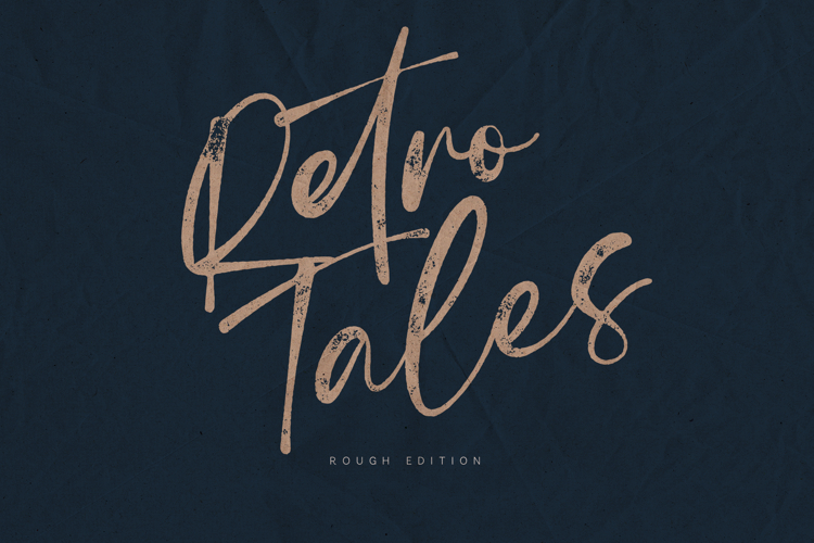 Retro Tales Rough Script Font