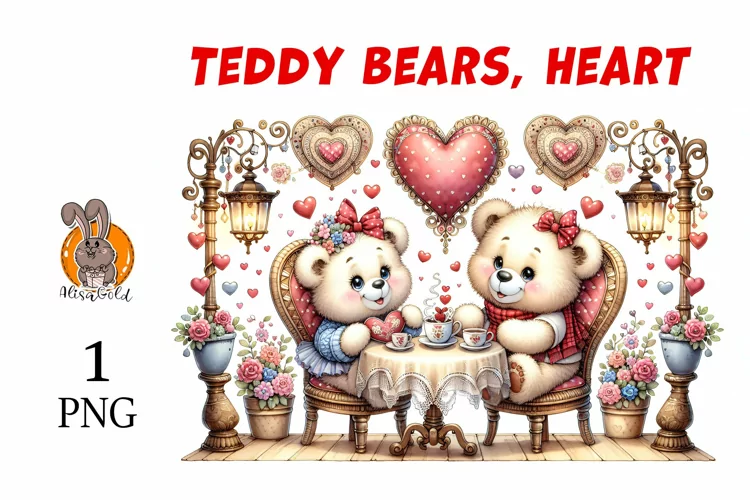 bears and a heart