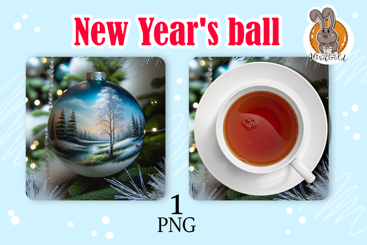 Christmas tree ball, stand for hot food