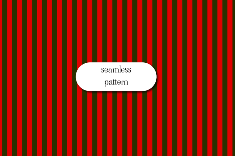 Red and Green Christmas Stripe Seamless Pattern