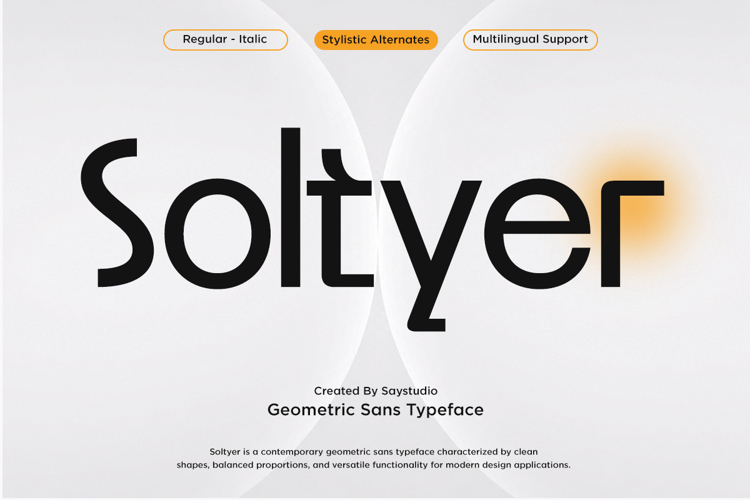 Geometric Corporate Sans Serif Font - Soltyer