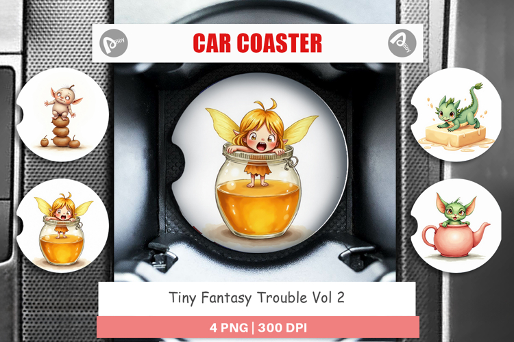 Car Coaster Sublimation Template  Image 5