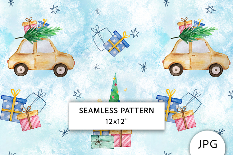 Christmas Seamless Pattern, Digital Paper