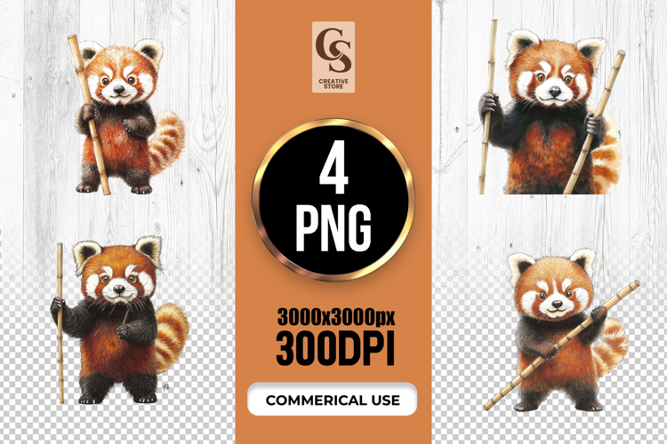 Red Panda Clipart Image 3