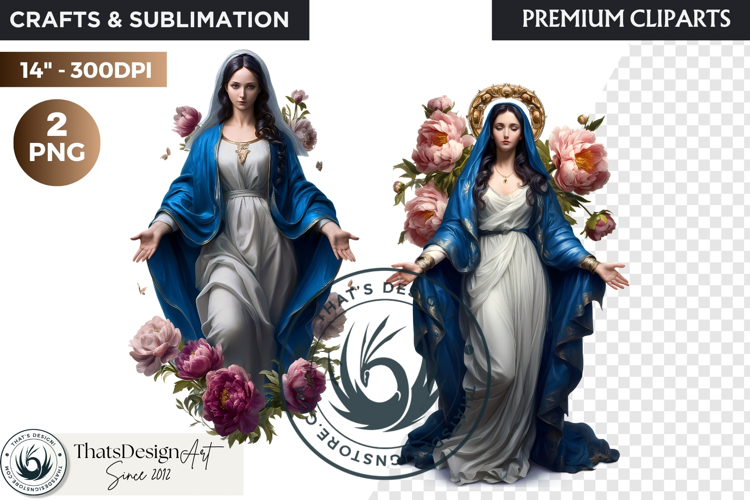 Virgin Mary Clipart PNG, Mother with Jesus Christian graphic