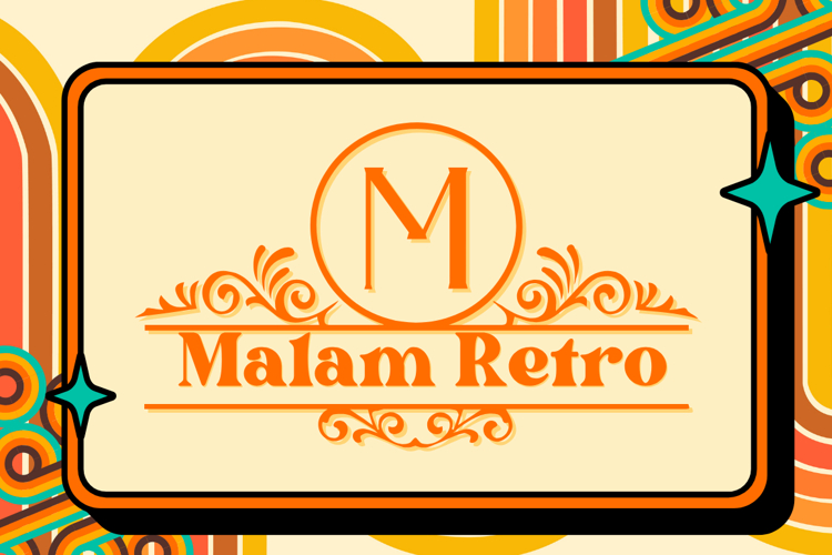 Malam Retro Monogram Font