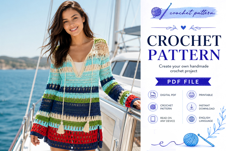 Festival Crochet Tunic Pattern PDF