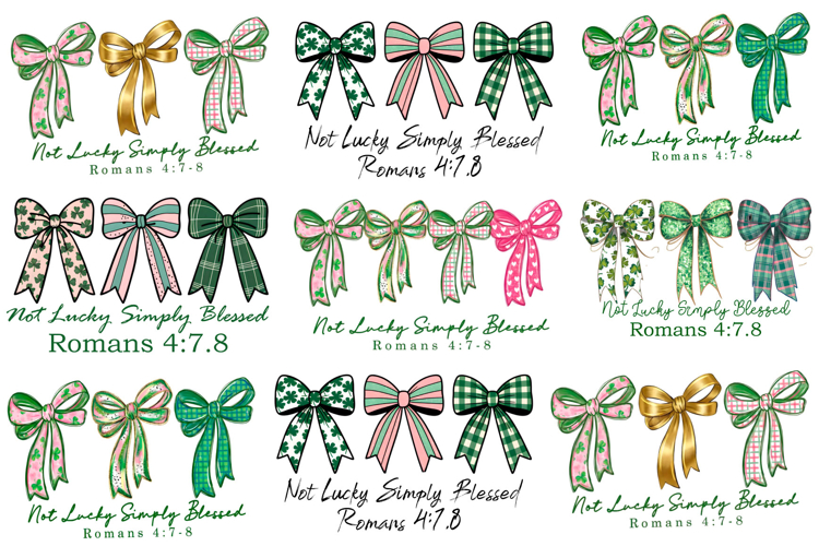 Not Lucky Simply Blessed Png Shirt, Christian St Patrick PNG