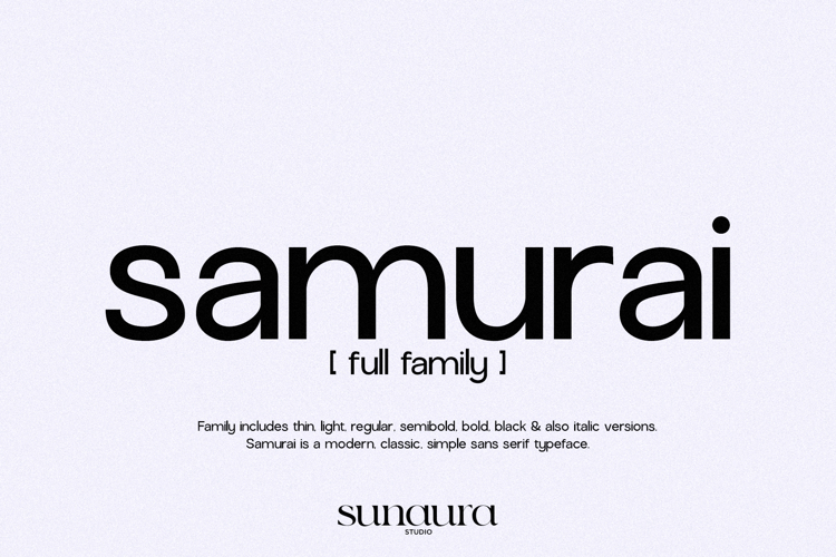Samurai Family Pack - 12 Fonts