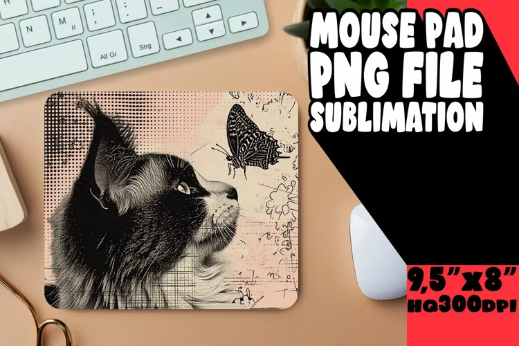 Adorable Cat Mouse Pad