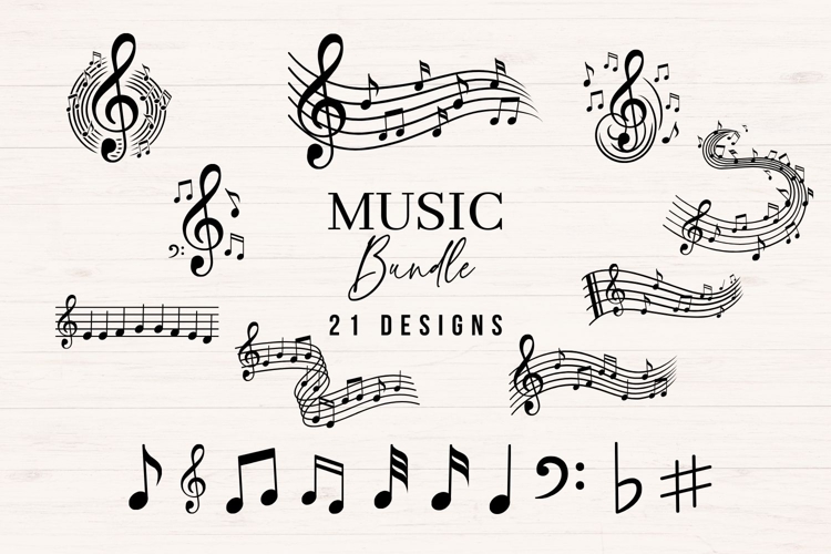 Music SVG Bundle - svg, png, dxf