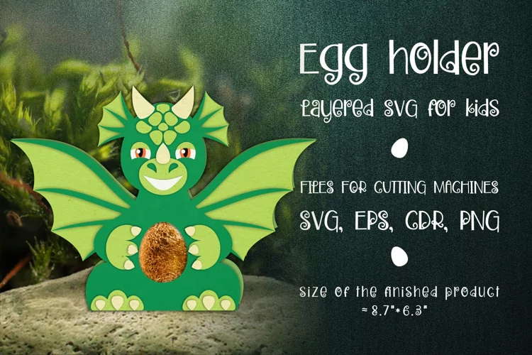 Dragon Easter Egg Holder Template