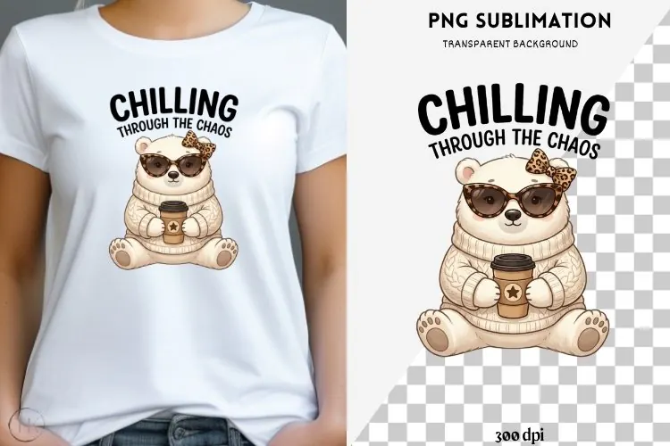 Funny Christmas animal quote png design for T-shirts