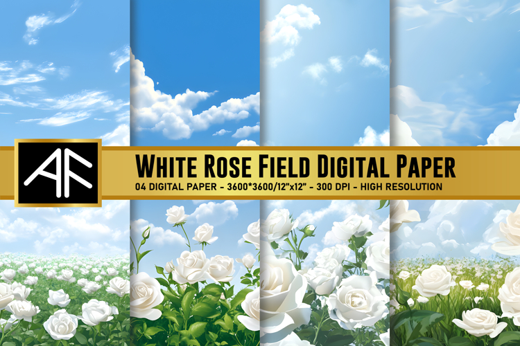 White Rose Clipart Image 3