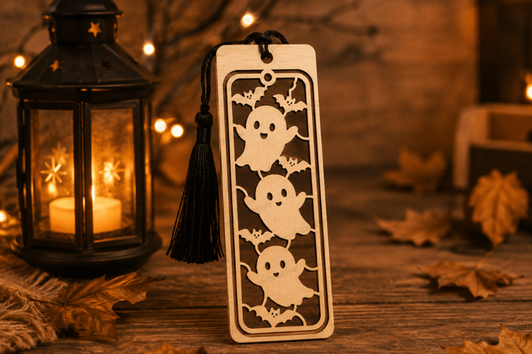 Halloween Bookmark Laser Cut SVG File, Halloween Laser Cut