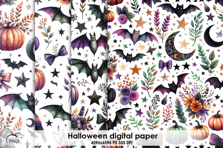 Halloween digital paper
