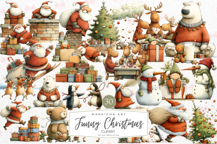 Funny Christmas Clipart