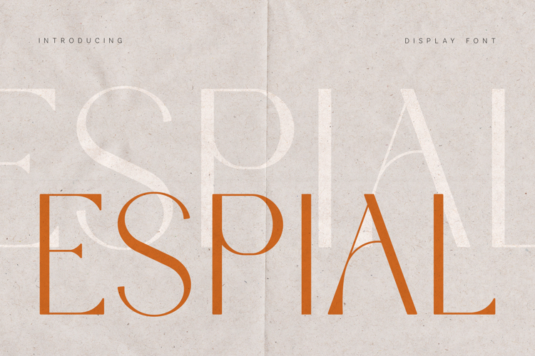 Espial Serif Font Luxury Art Deco Display Typeface