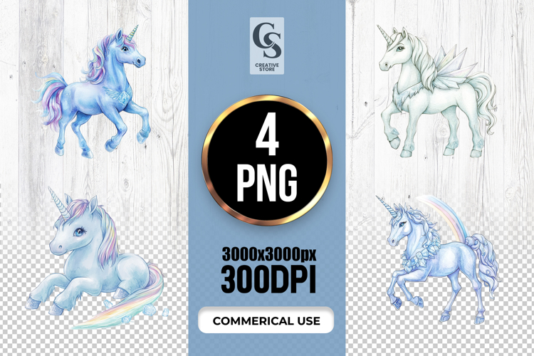 Unicorn Clipart PNG Image 8