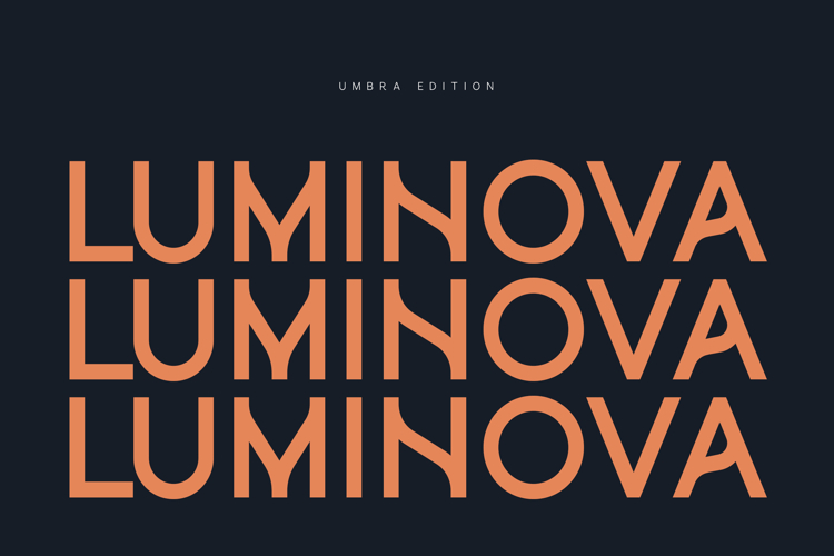 Luminova Geometric Display Sans