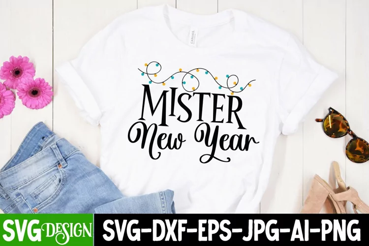 Mister New Year SVG Cut File , New Year SVG Cut File