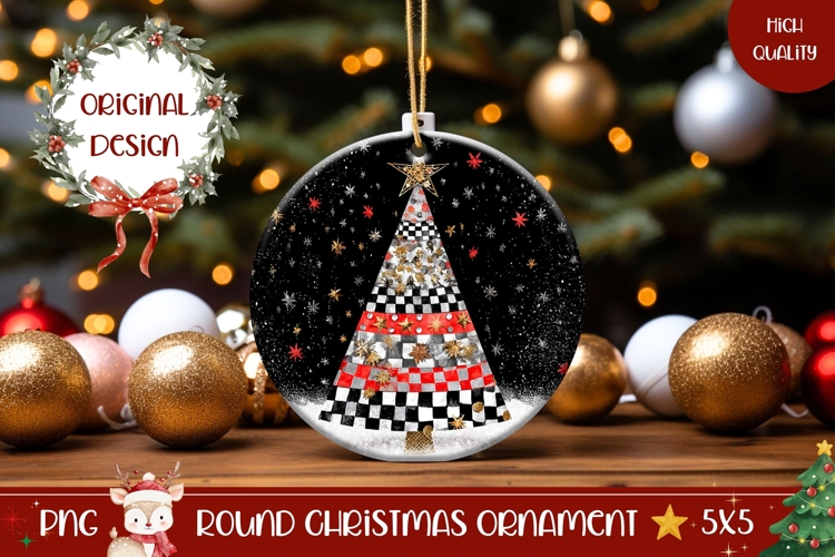 Christmas Ornament Template, Cute Christmas Tree Ornament