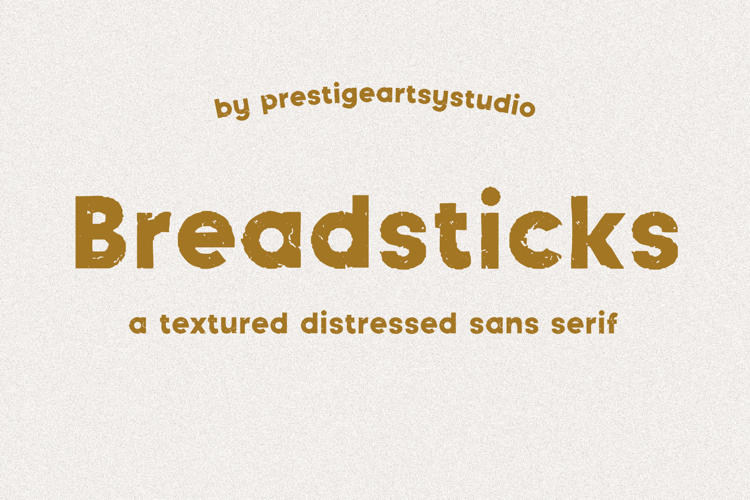 Breadsticks A Distressed Sans example image 1