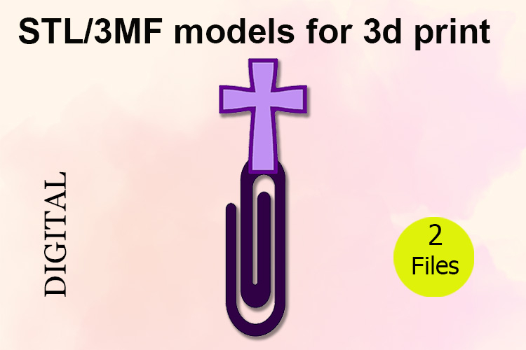 Cross, Paper Clip STL/3MF files for 3D Printing