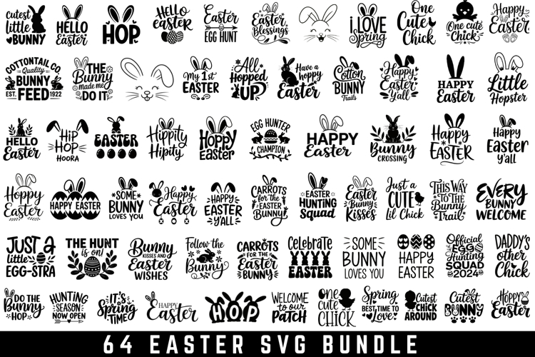 64 Easter Svg Bundle | SVG Cut files | Cricut
