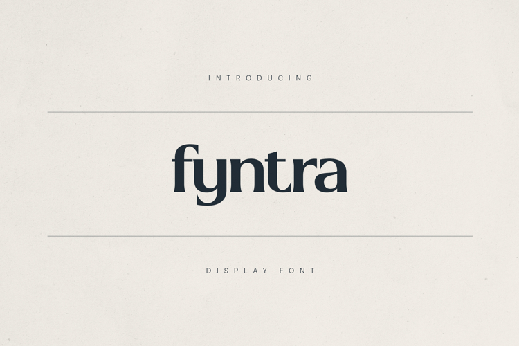 Fyntra Modern Elegant Display Font