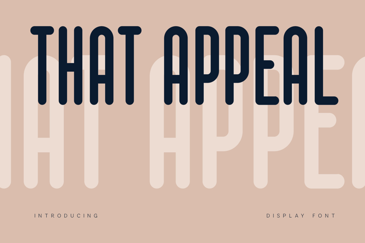 That Appeal Modern Condensed Display Font